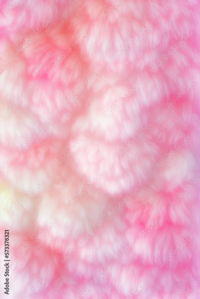 pink cotton cloud background , ai generated