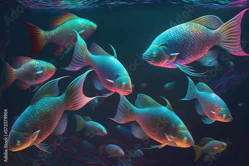 fish created using AI Generative Technology