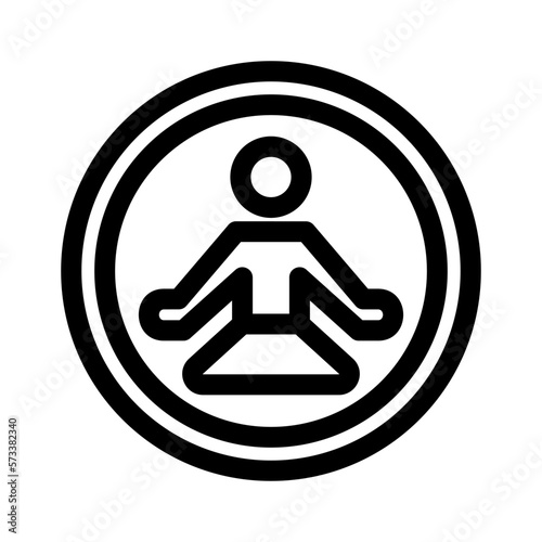 meditation icon or logo isolated sign symbol vector illustration - high quality black style vector icons
