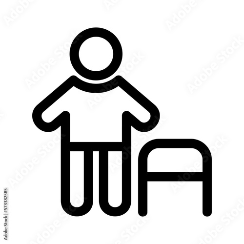 old man citizen icon or logo isolated sign symbol vector illustration - high quality black style vector icons
