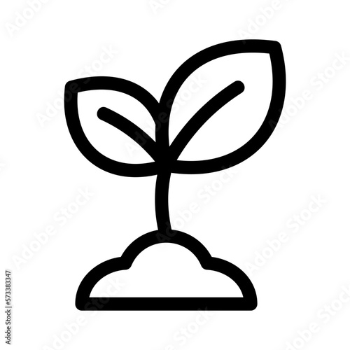sprout icon or logo isolated sign symbol vector illustration - high quality black style vector icons
