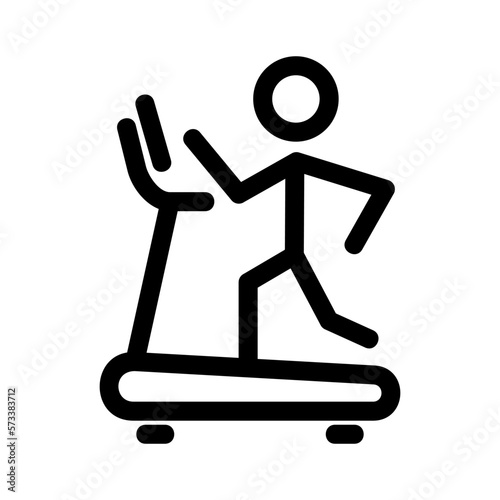 treadmill icon or logo isolated sign symbol vector illustration - high quality black style vector icons
