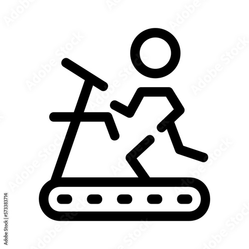 treadmill icon or logo isolated sign symbol vector illustration - high quality black style vector icons
