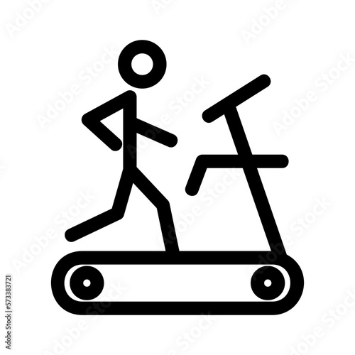 treadmill icon or logo isolated sign symbol vector illustration - high quality black style vector icons
