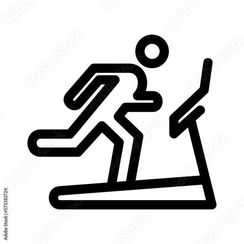 treadmill icon or logo isolated sign symbol vector illustration - high quality black style vector icons
