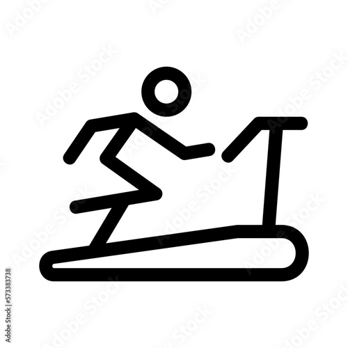 treadmill icon or logo isolated sign symbol vector illustration - high quality black style vector icons
