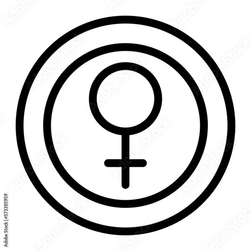 womens day line icon