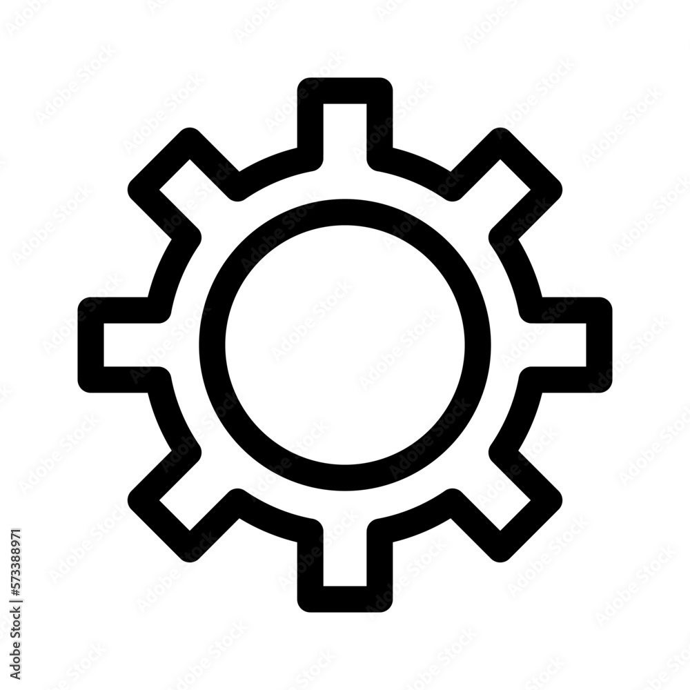 gears icon or logo isolated sign symbol vector illustration - high quality black style vector icons
