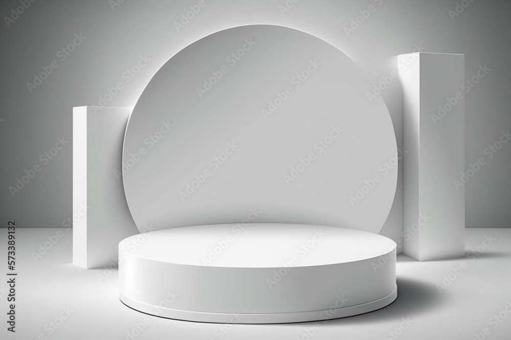 white empty podium white empty podium