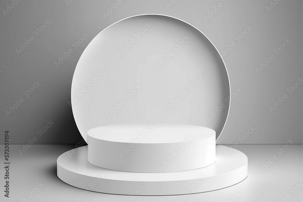 white empty podium white empty podium