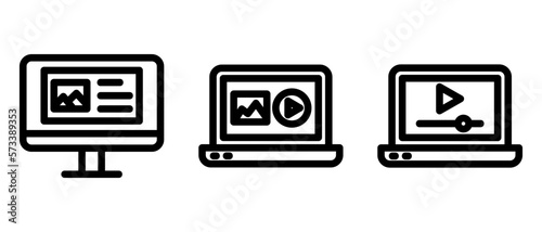 media content icon or logo isolated sign symbol vector illustration - high quality black style vector icons 