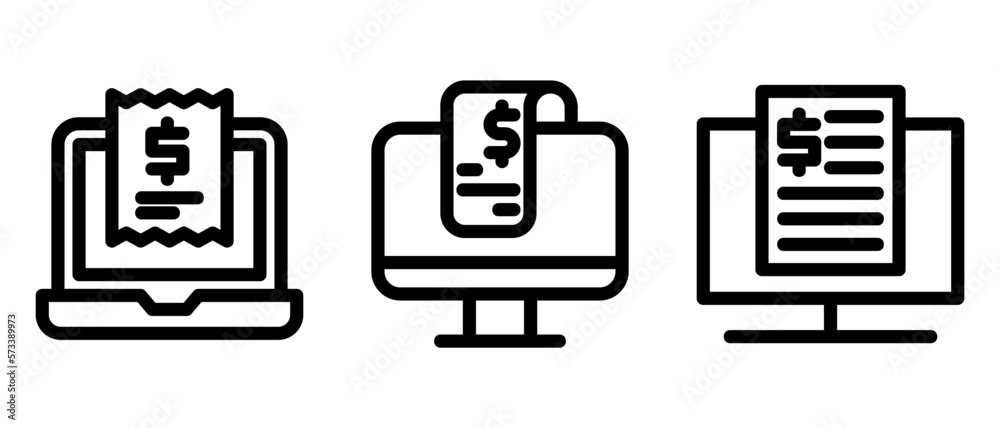 online bill icon or logo isolated sign symbol vector illustration - high quality black style vector icons
online bill icon or logo isolated sign symbol vector illustration - high quality black style vector icons