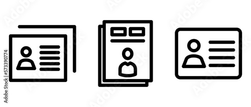 resumes icon or logo isolated sign symbol vector illustration - high quality black style vector icons
