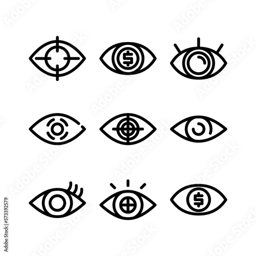 vision icon or logo isolated sign symbol vector illustration - high quality black style vector icons
