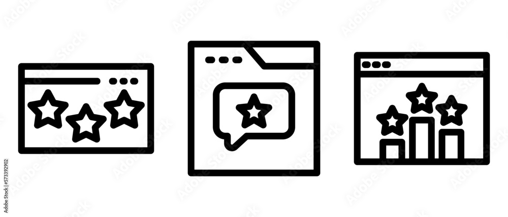 web ratings icon or logo isolated sign symbol vector illustration - high quality black style vector icons
