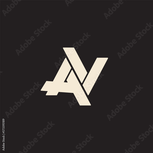 Letter AV Logo Design Vector
