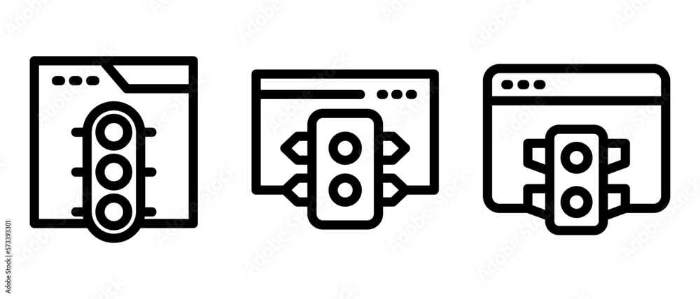 website traffic icon or logo isolated sign symbol vector illustration - high quality black style vector icons
