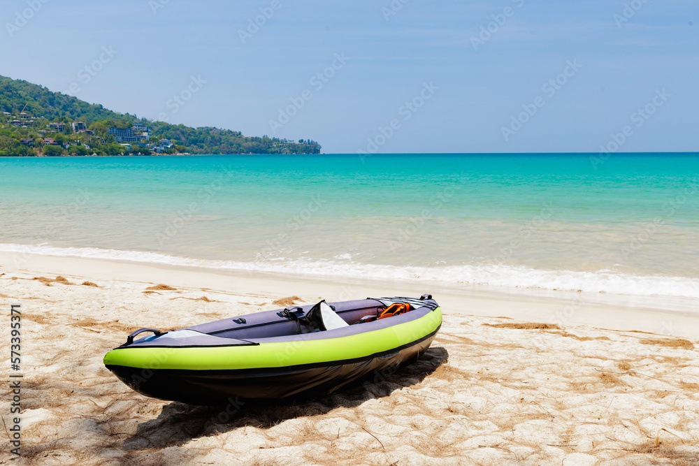 Tropical paradise beach with nobody in Kamala Beach, Thailand Tropical paradise beach with nobody in Kamala Beach, Thailand