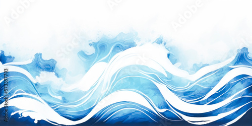 Abstract ocean wave by Vita. Touched up by hand.  © Vita
