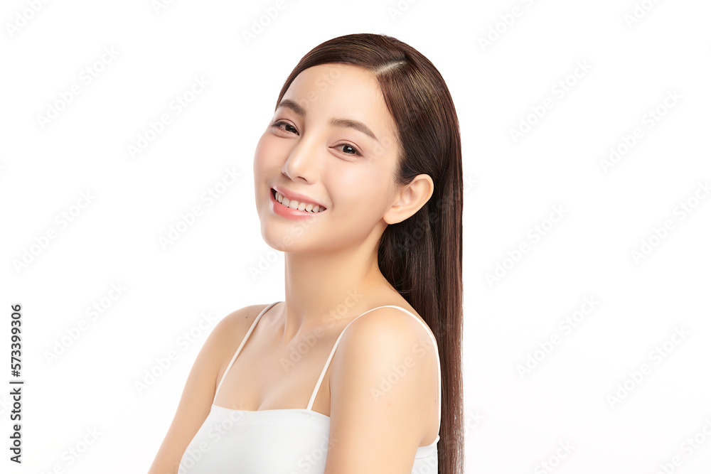 Beautiful young asian woman with clean fresh skin on white background, Face care, Facial treatment, Cosmetology, beauty and spa, Asian women portrait. Beautiful young asian woman with clean fresh skin on white background, Face care, Facial treatment, Cosmetology, beauty and spa, Asian women portrait.