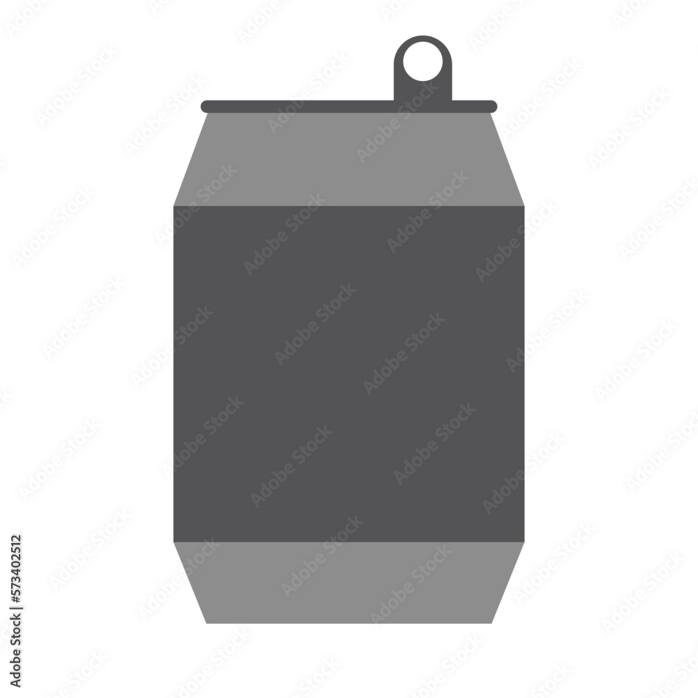 Flat design aluminum can icon. Vector. Flat design aluminum can icon. Vector.