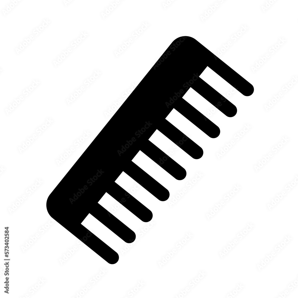 Comb silhouette icon. Hotel amenity. Vector. Comb silhouette icon. Hotel amenity. Vector.