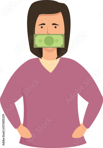 Lobbyist politics icon cartoon vector. Bribery money. Business meeting