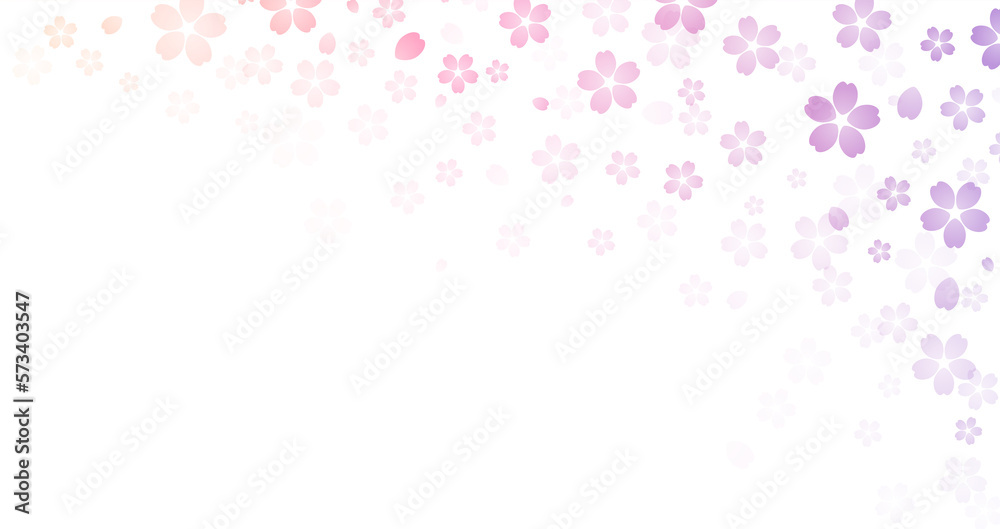 桜　グラデーション　背景　素材