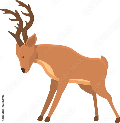 Fauna stag icon cartoon vector. Wildlife baby. Nature beauty