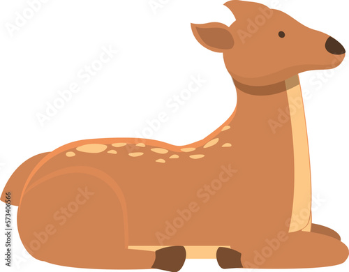 Mammal doe icon cartoon vector. Baby nature. Fawn wild