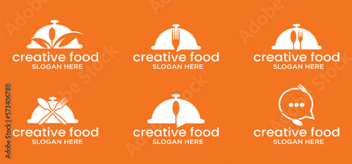 food logo design, modern food chef logo design concept cooking logo, Food, Restaurant vector.
