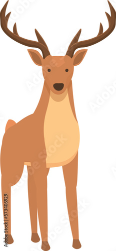 Adorable deer icon cartoon vector. Forest animal. Wildlife baby