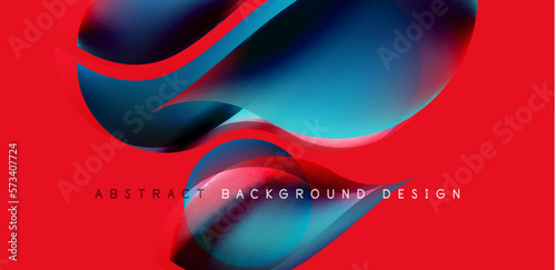 Elegant waves and flowing fluid abstract background. Template for covers, templates, flyers, placards, brochures, banners