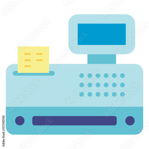 cashier machine flat icon