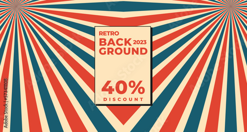 simple retro style background design with line patterns. abstract vector illustration.