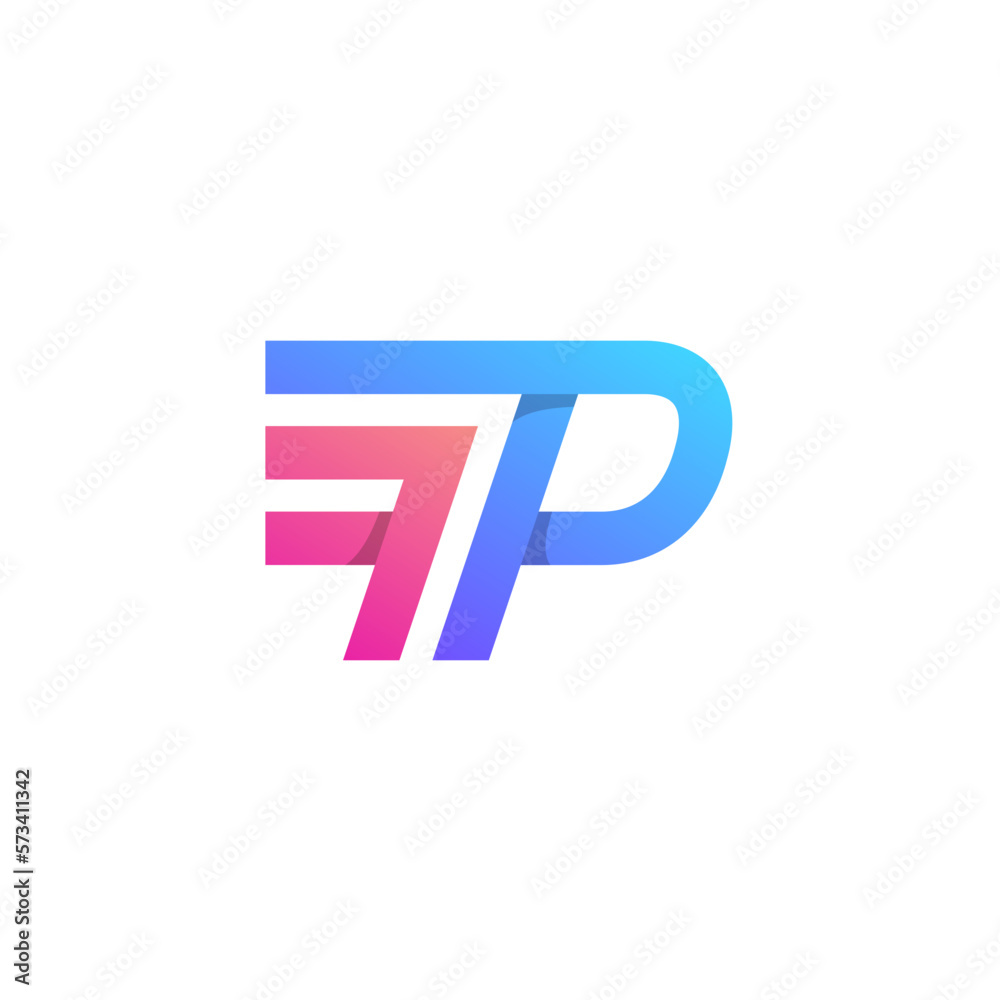 Abstract Letter F P Logo Abstract Letter F P Logo