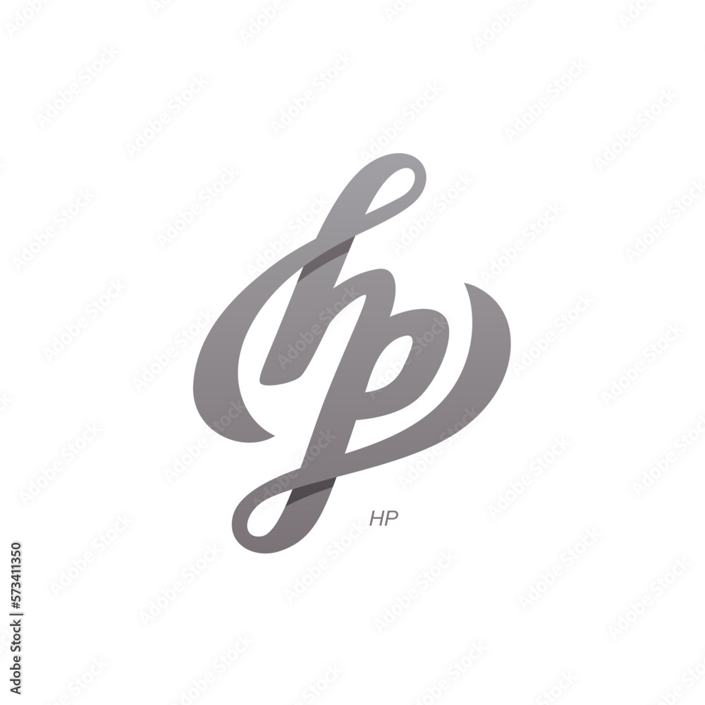 Fototapeta premium Letter H and P Logo