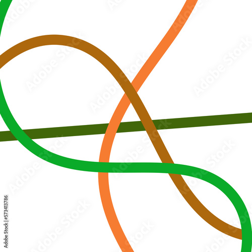 Orange Green Lines Grid Transparent 