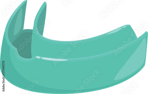Dental guard icon cartoon vector. Sport mouthguard. Boxing equipment