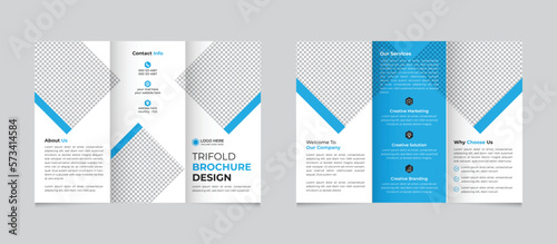 Professional creative trifold brochure template design