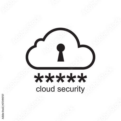 cloud security icon , safety icon