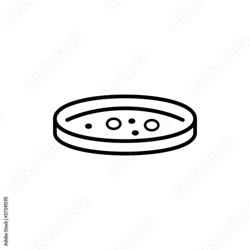 Chemistry science laboratory outline vector icon. Pharmacy and chemistry, education and science elements and equipment	