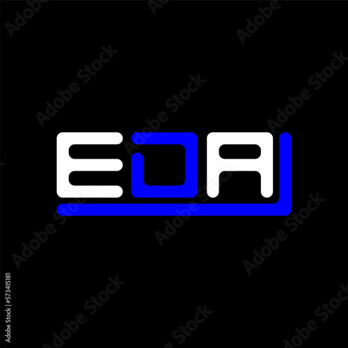 EDA letter logo creative design with vector graphic, EDA simple and modern logo.