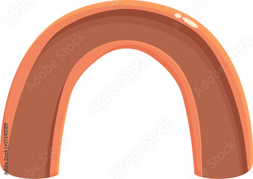 Oral mouthguard icon cartoon vector. Dental guard. Storage bag