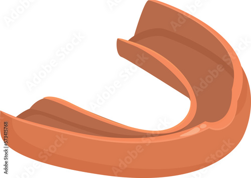 Mouthguard protector icon cartoon vector. Teeth guard. Device boxer