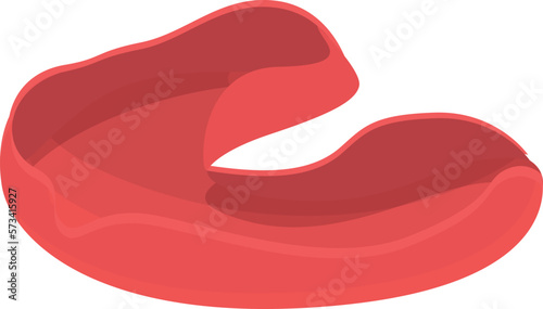Accident mouthguard icon cartoon vector. Care guard. Helmet sport