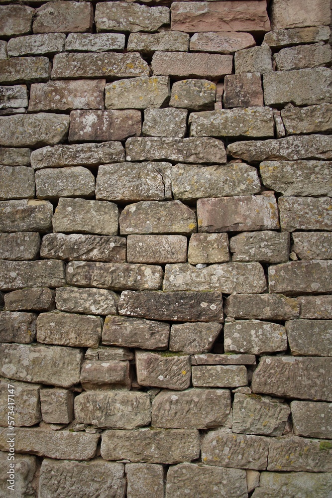Fototapeta premium Alte Steinmauer, alte Baukunst, idealer Hintergrund oder Banner