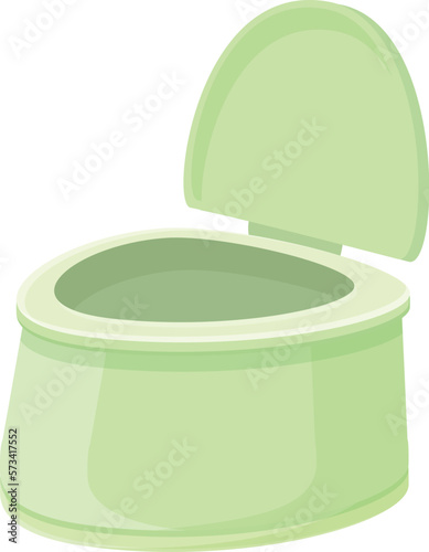 Kid potty icon cartoon vector. Baby toilet. Bowl shop