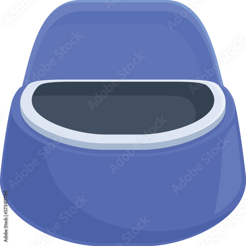 Hygiene potty icon cartoon vector. Baby toilet. Kid bowl