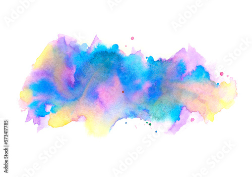 watercolor splashes.